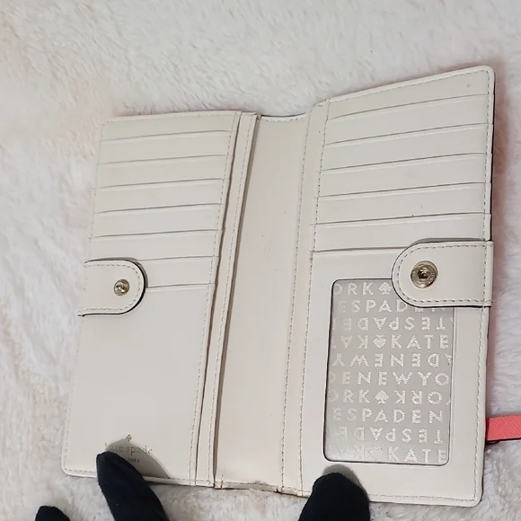 EUC Kate Spade Coral Wallet - Picture 3 of 11